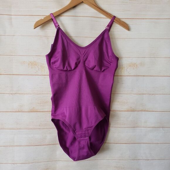 HeyShape Stretchy Snatched Slimming Shapewear Bodysuit Purple Women's Size XXL - Picture 2 of 12